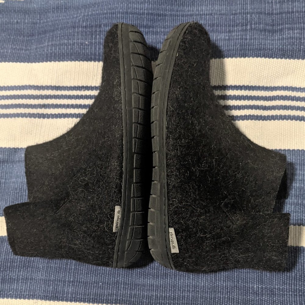 Glerups Wool Felt Boots with Rubber Camp Sole